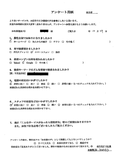 丸亀市・30代男性/匿名希望